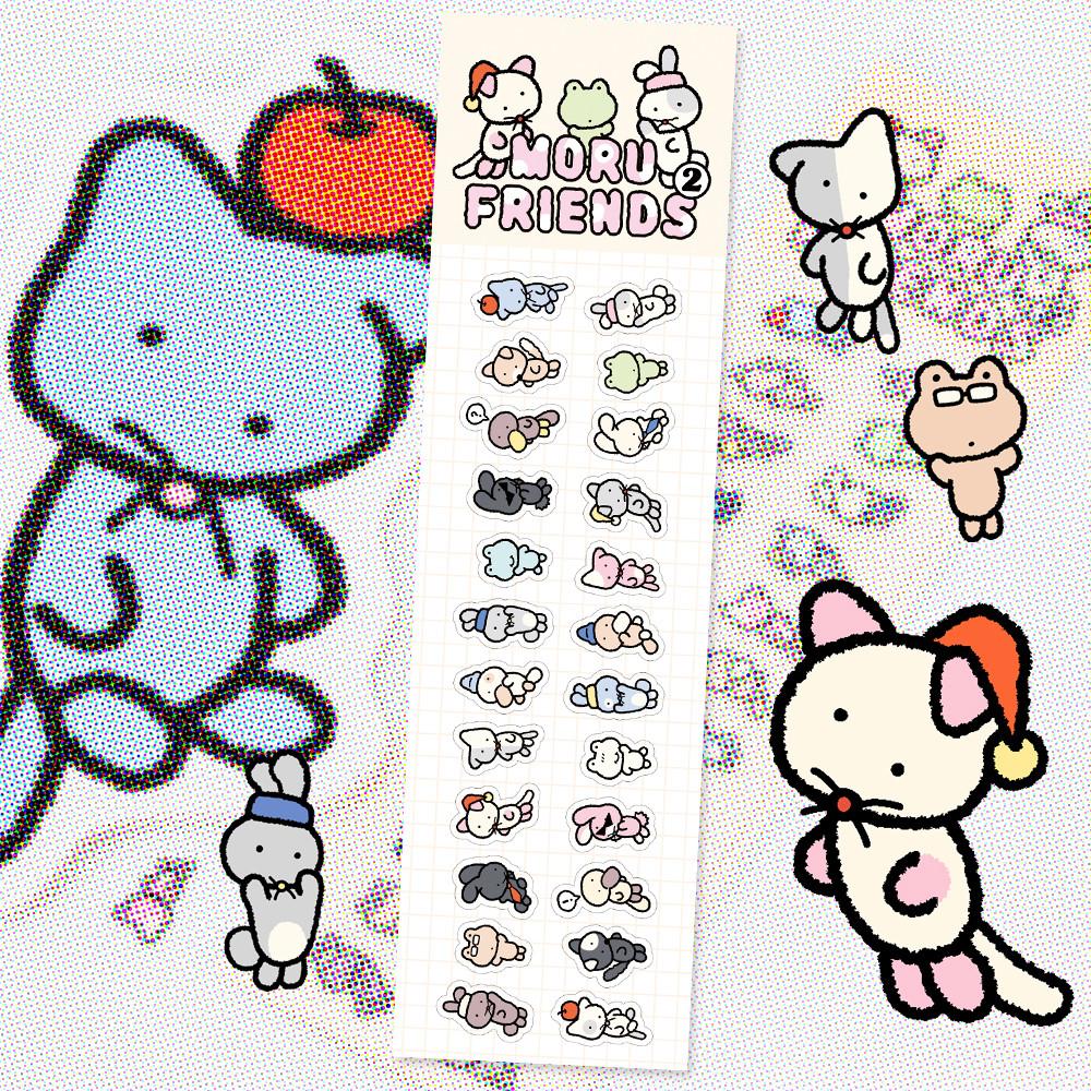 [케이키] 모루인형 2 씰 스티커