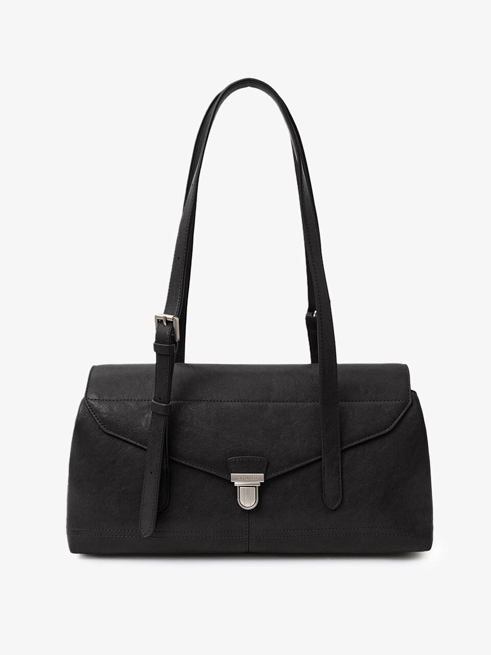 시크라 와이드 플랩 숄더_BLACK