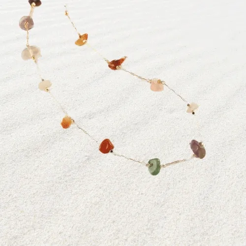 Sculpture Stone by the Sea Necklace