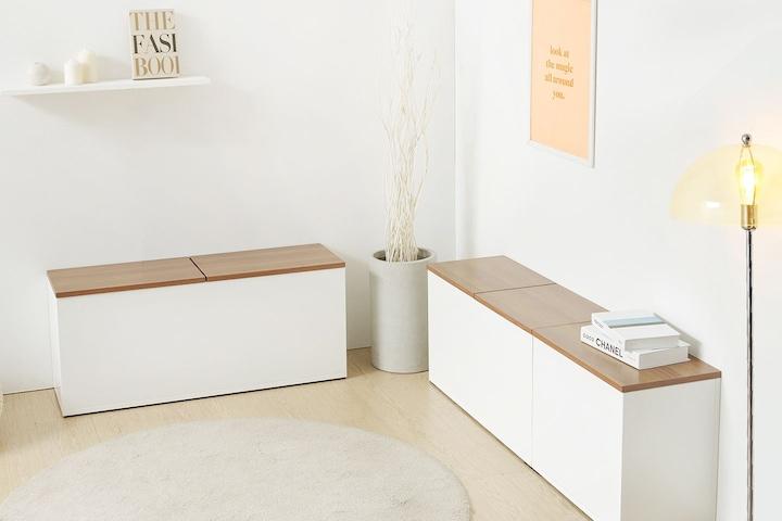 현관 베란다 수납 벤치 정리함 수납장 3size