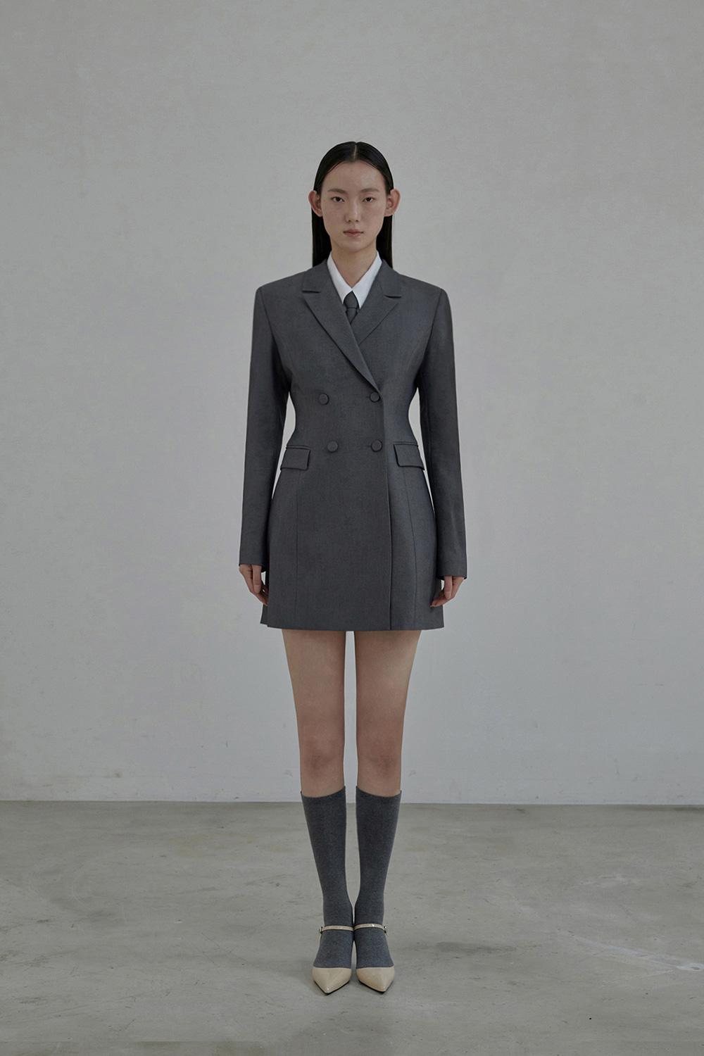 Jenn suit jacket dress - Grey