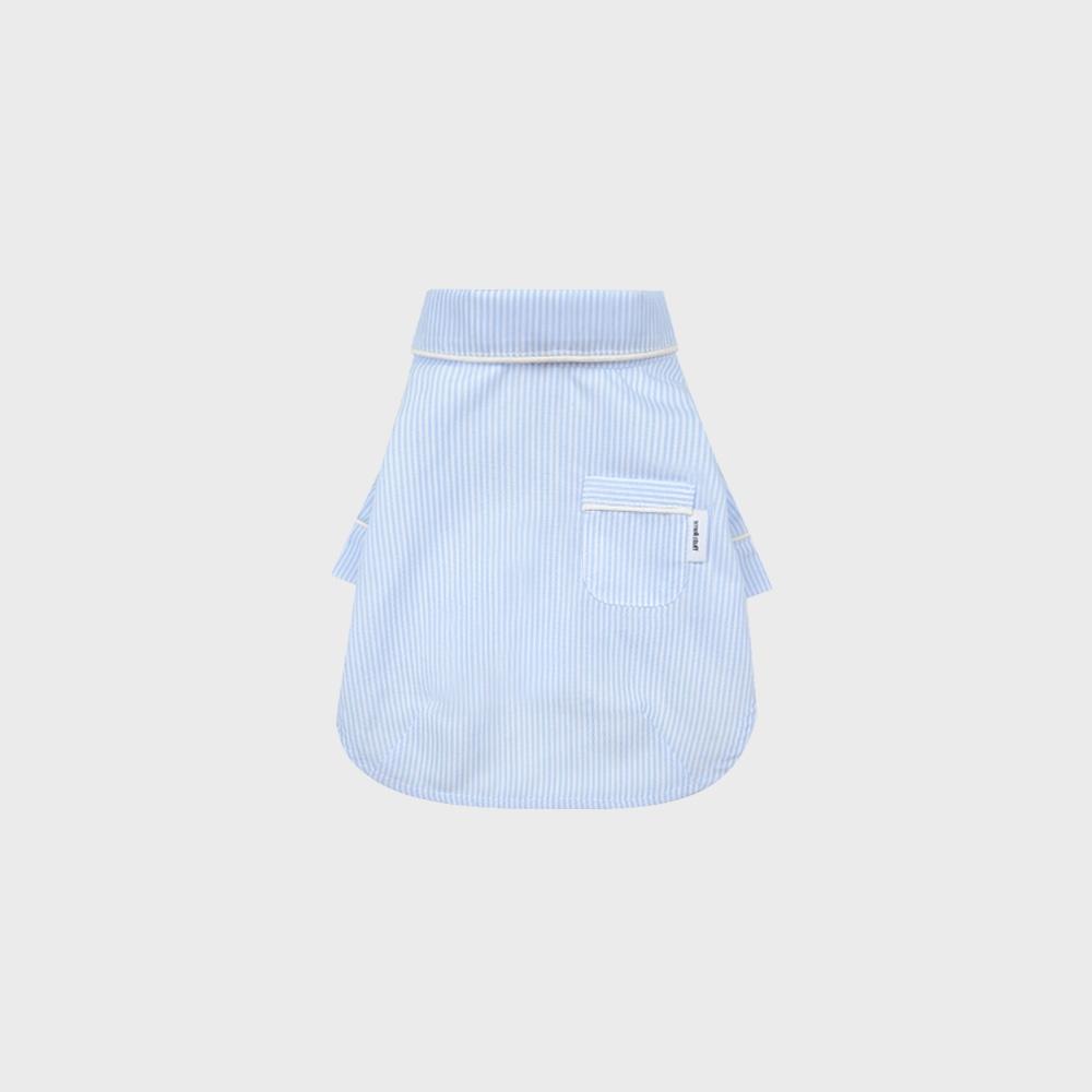 캔디 스트라이프 파자마 셔츠 라이트블루