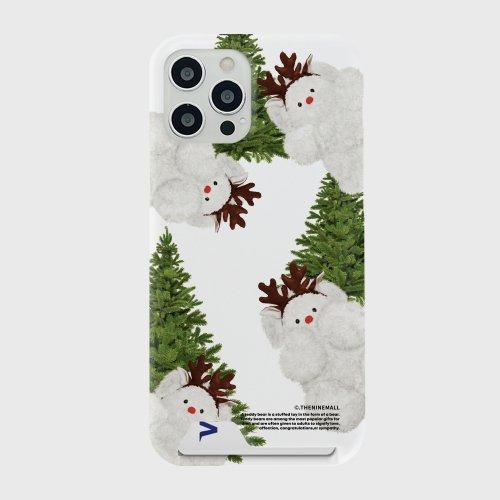 패턴 루돌프뽀꾸 [카드수납 폰케이스]