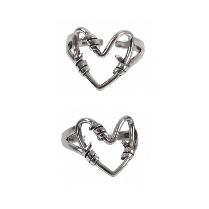 heart thorn ring