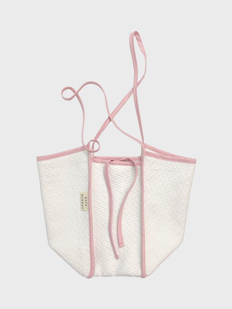 세이프선데이 데일리 스트랩 숄더백 (페이크레더 화이트)