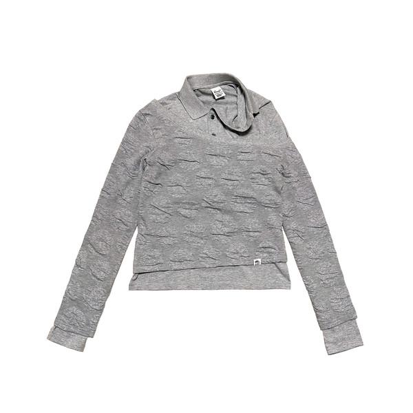 dot jacquard layered t-shirts