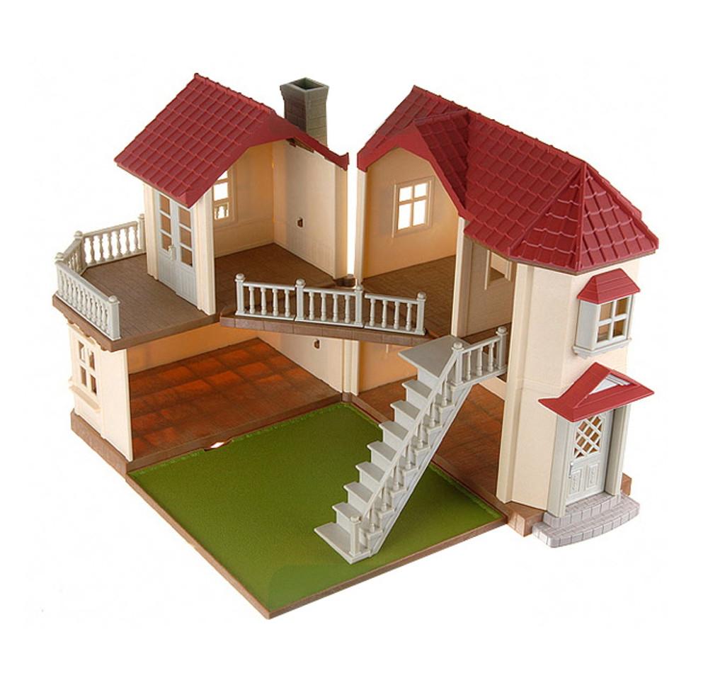 실바니안 불이 들어오는 이층집 벽지세트 20851