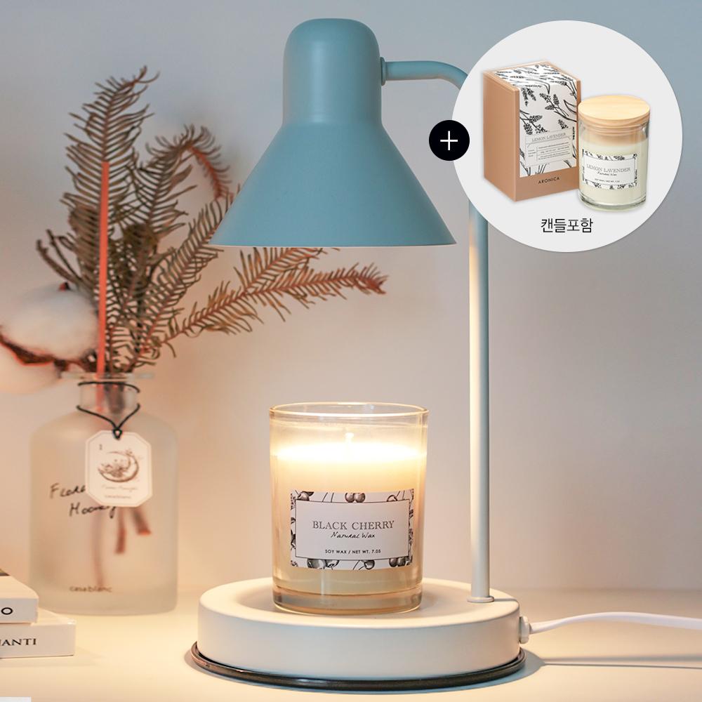 아로니카 모던 소이캔들 캔들워머 세트 (소이캔들+미세빛조절+전구2개)