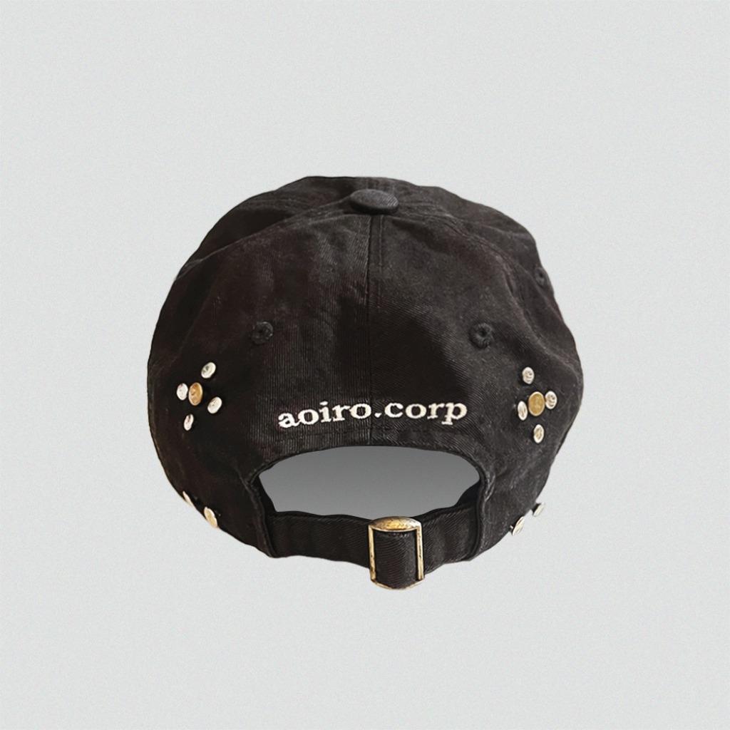 Aoiro Non-Smoking Area Cap Washed Black (Customized Version)