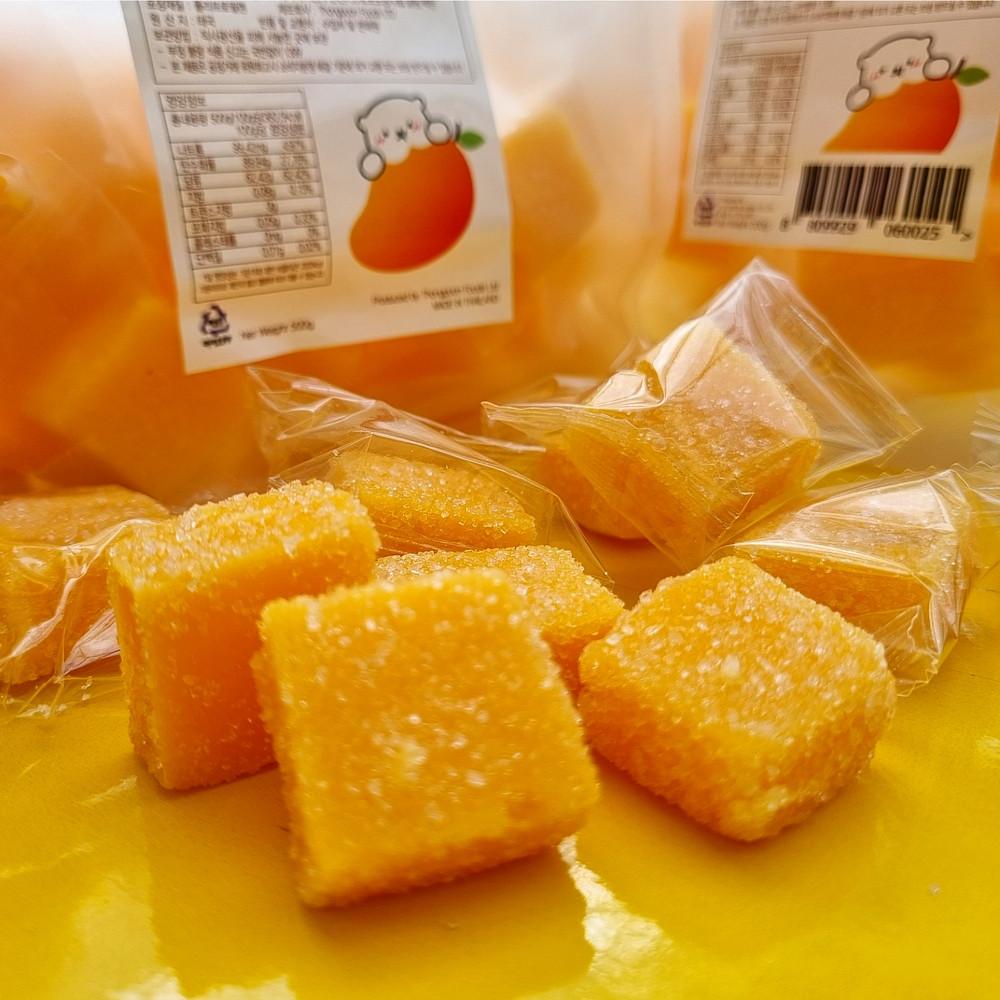 [비그린몰] 프리미엄 태국망고젤리 마하차녹 망고젤리 100g/200g/500g