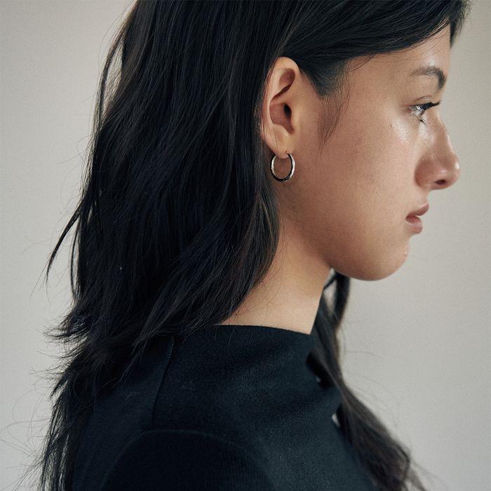 [925 silver] Deux.silver.210 / epais basic earring