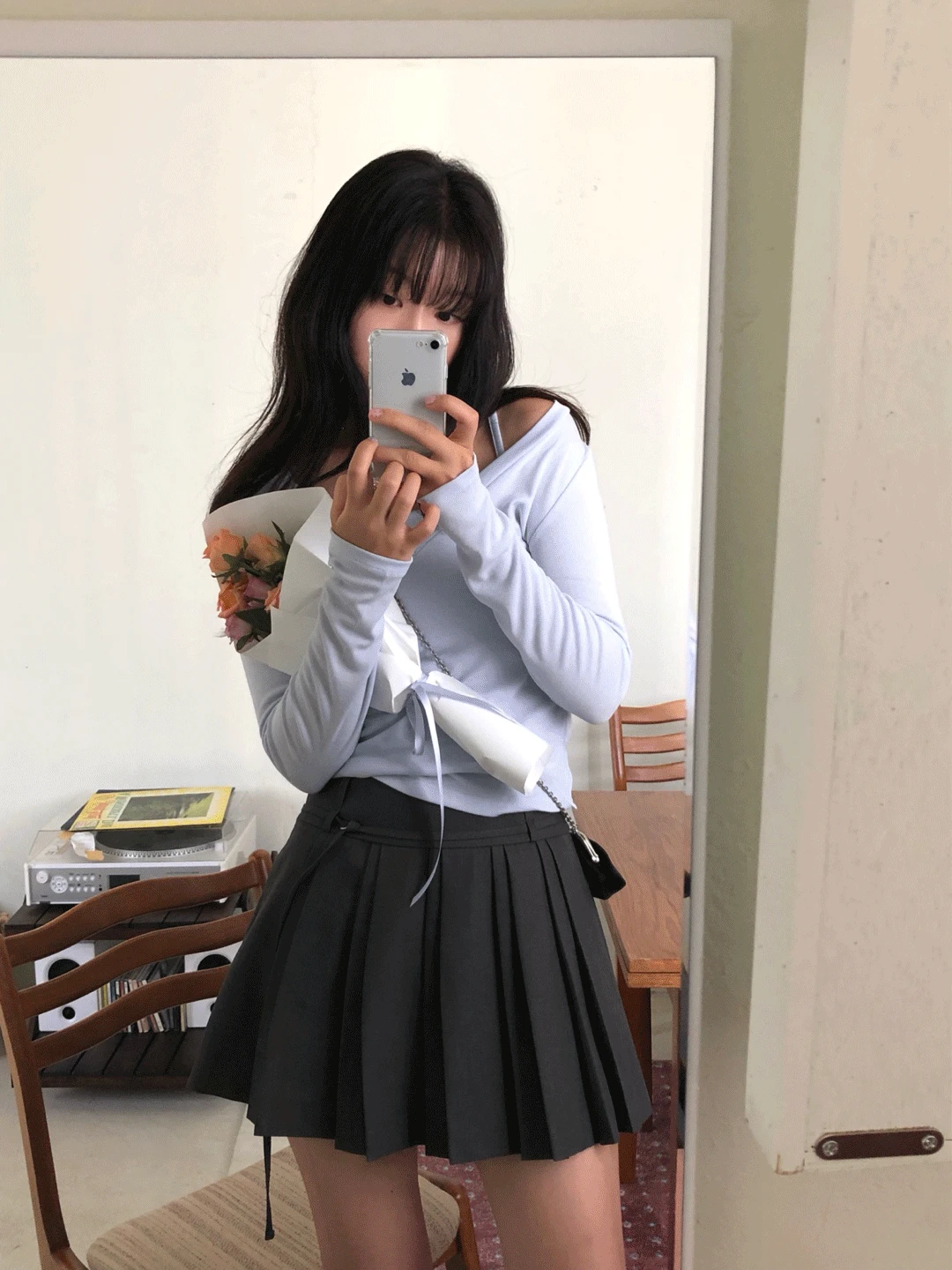 [💰갓성비/무료배송] #1000장돌파! 세비지 플리츠 미니 스커트 (속바지 안감) - 진짜 예뽀요 .. 🩶