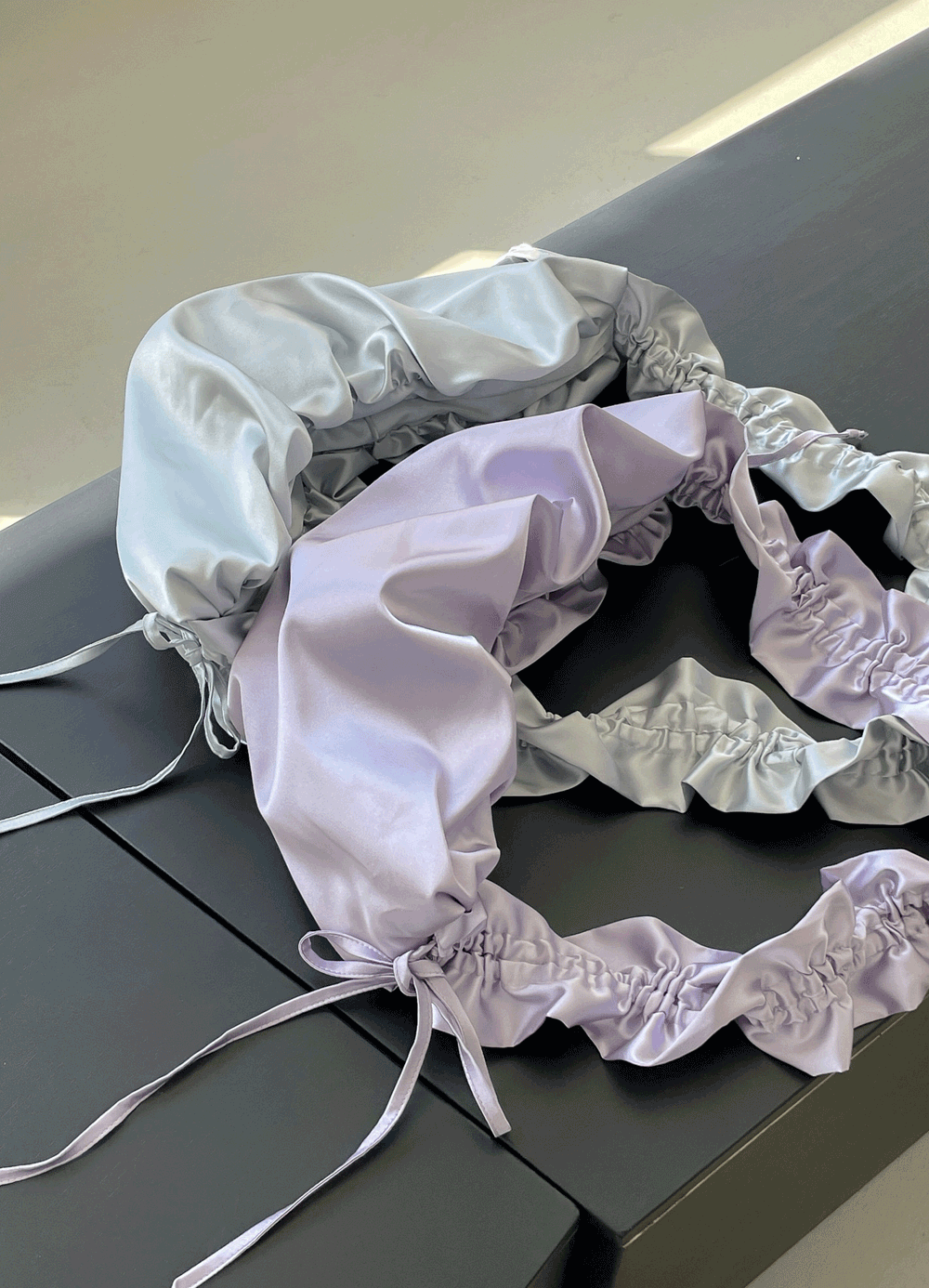 쓰리웨이 실키 새틴 셔링백 ( 4 color )