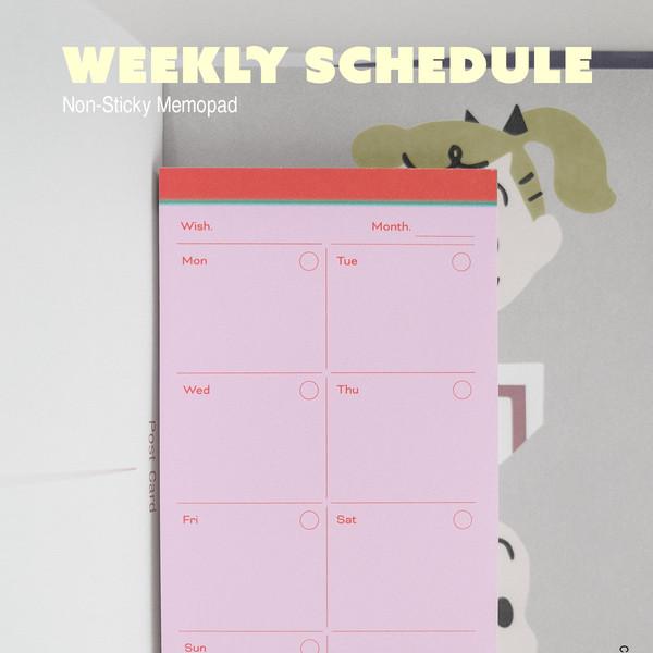 Weekly Schedule Memopad