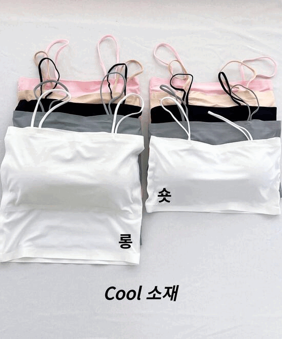 리브가 [롱숏버전/Z할인]캡내장 나시 크롭탑 브라탑 튜브탑 브라렛 노와이어 심리스 스포츠 브라 캡나시 67