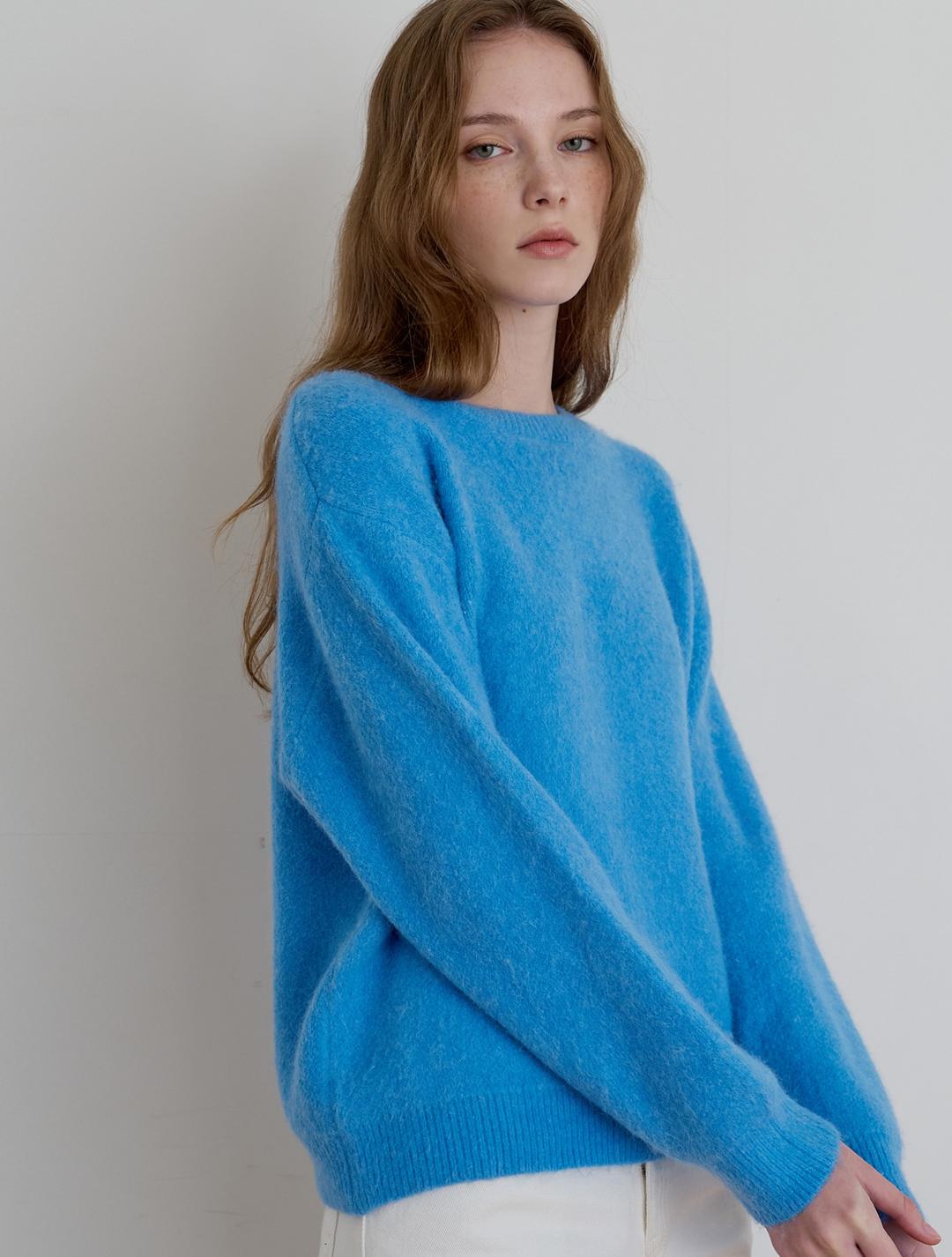 [11.24 예약발송] 셀르 코지 니트 - 블루
