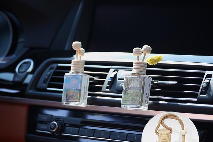 1+1 명화 디퓨저 차량용 차 방향제 세트 (송풍구 클립형) + 공병 증정