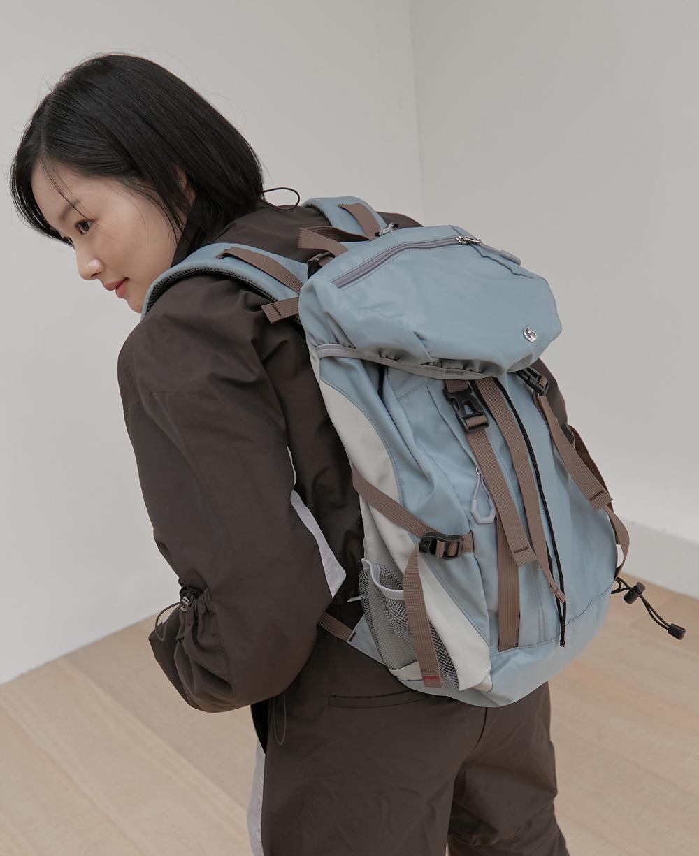 Buckle backpack (Sky_blue)