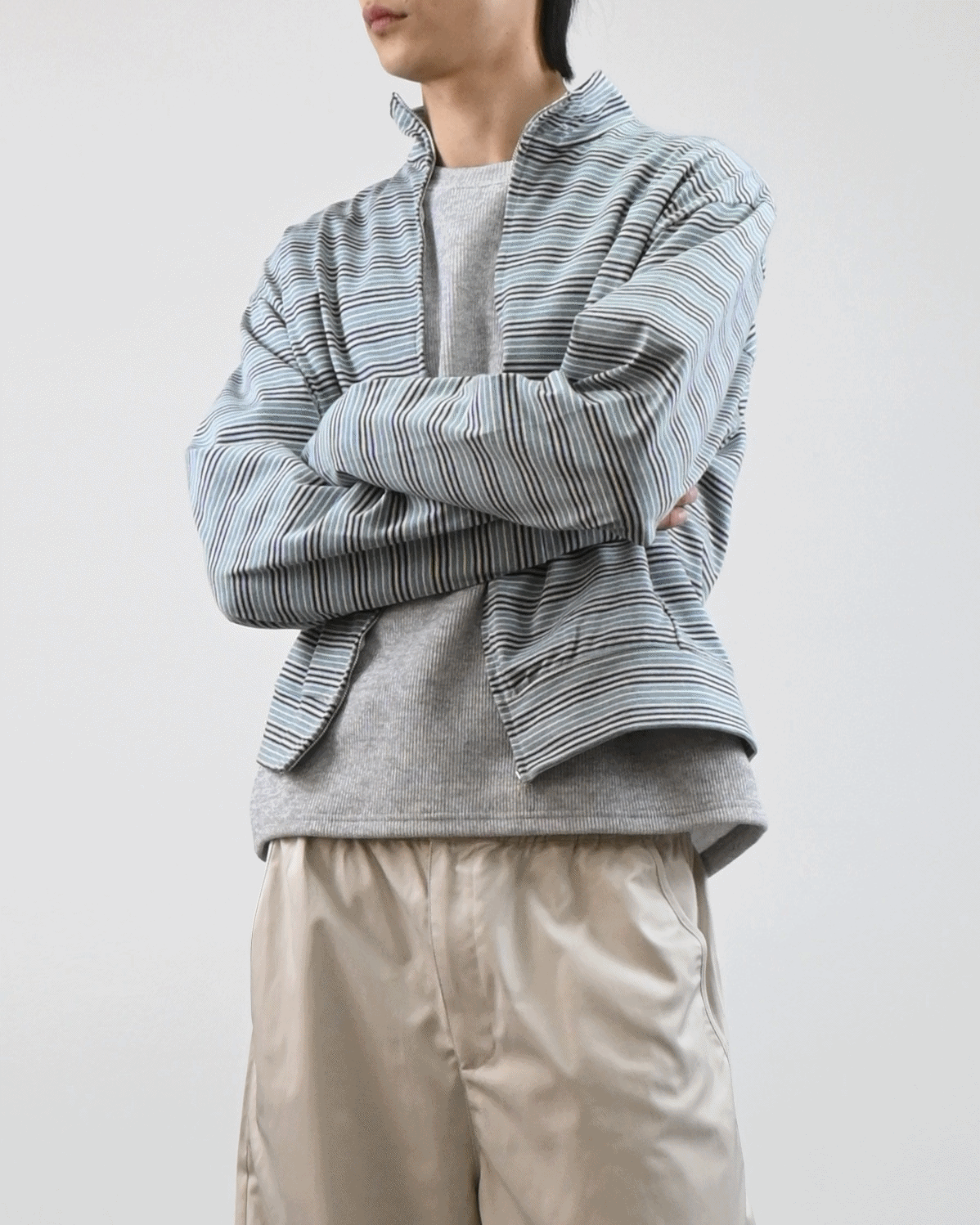 norton stripe zip-up