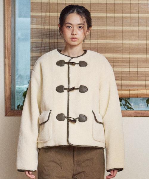 W TOGGLE HALF JACKET [IVORY]