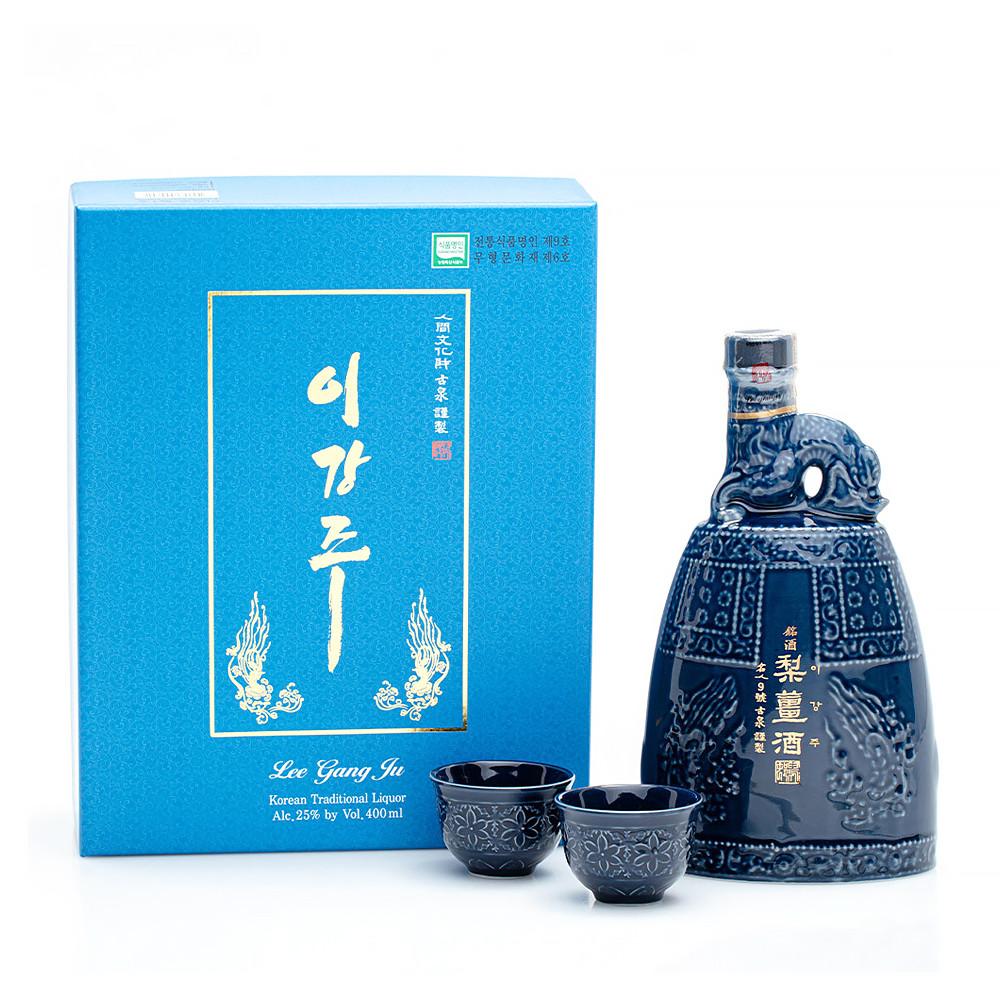 (예쁜 보자기) 전주 이강주 특1호 25도 400ml 선물세트 리큐르주