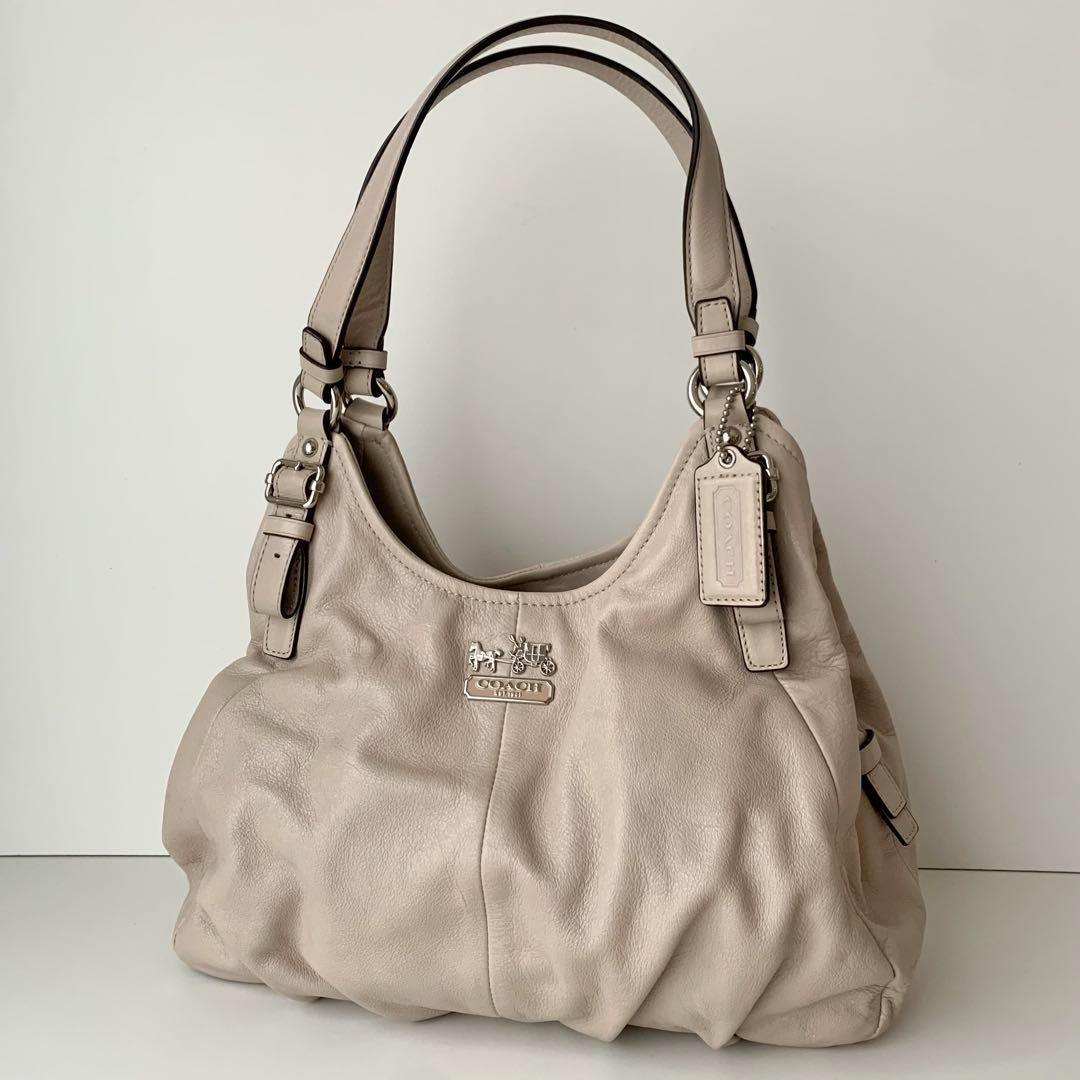 【COACH】コーチ　ハンドバッグ　ベージュ　ホワイト　白　16503