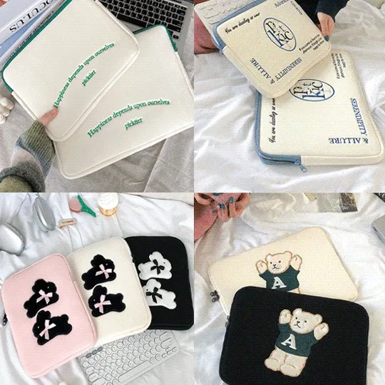 [당일배송] 아이패드 노트북 파우치 모음전 11인치 12인치 13인치 14인치 15인치 16인치 17인치 맥북 프로 갤럭시탭 그램 태블릿 케이스 충격보호 가방 개강 개학 입학 선물