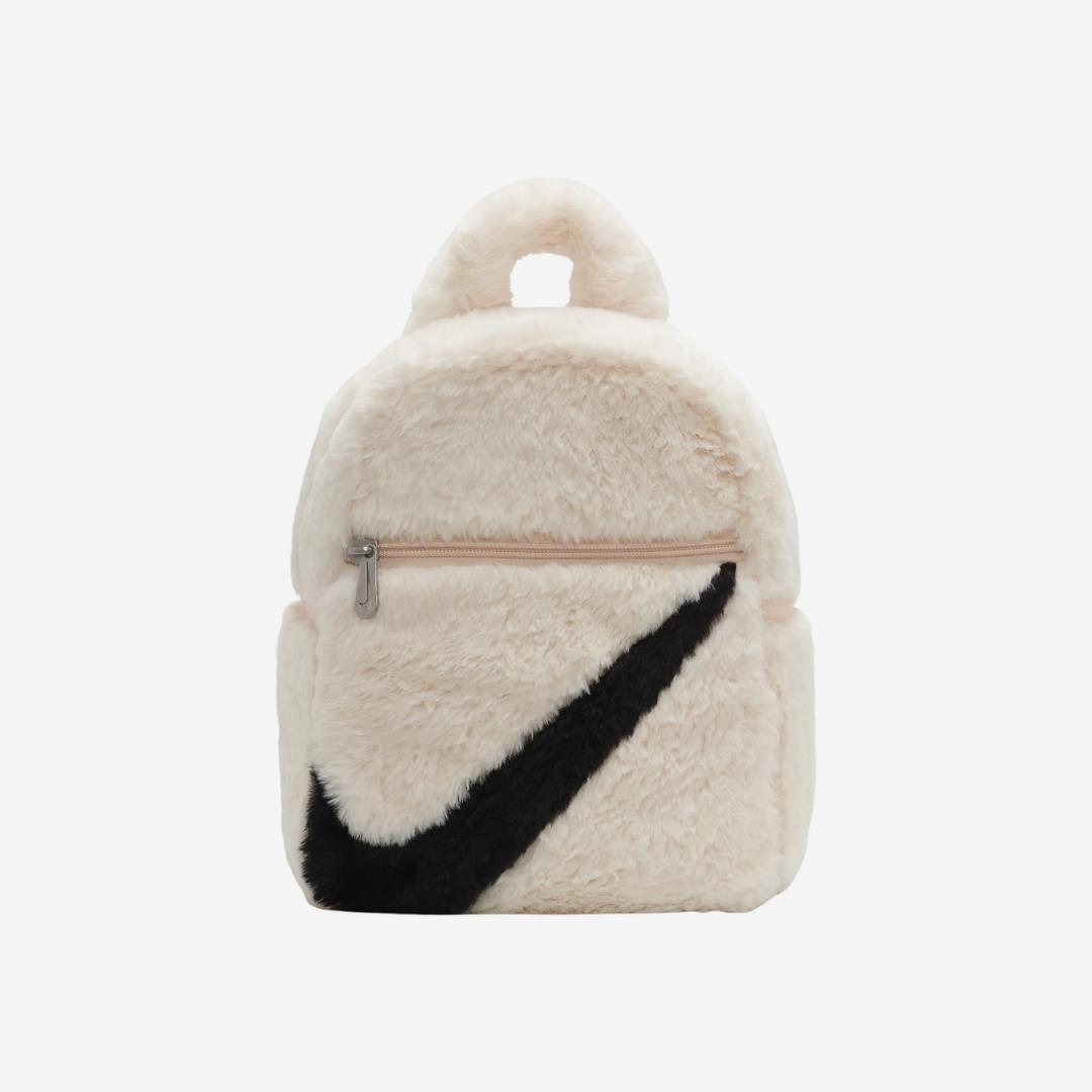 Nike NSW Futura 365 Faux Fur Mini Backpack Guava Ice Black