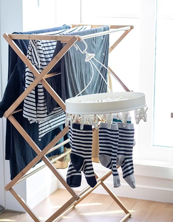 가벼운 빨래집게 행거