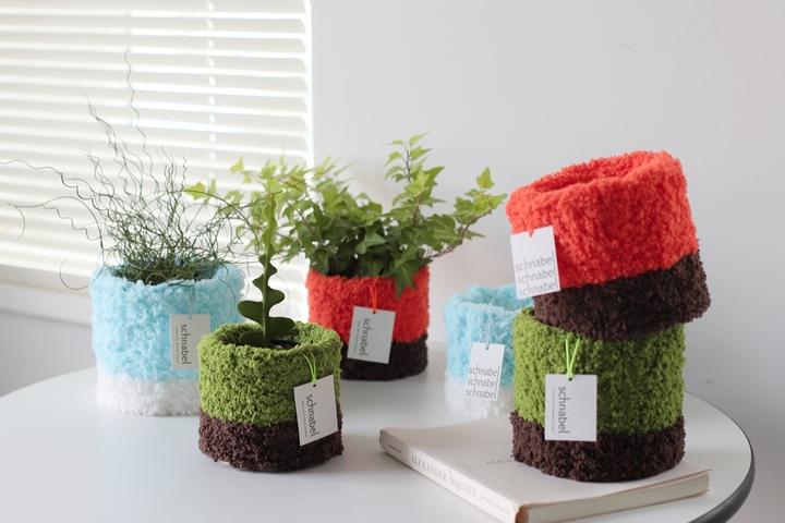 [자체제작]투톤 화분 팟 커버 7colors