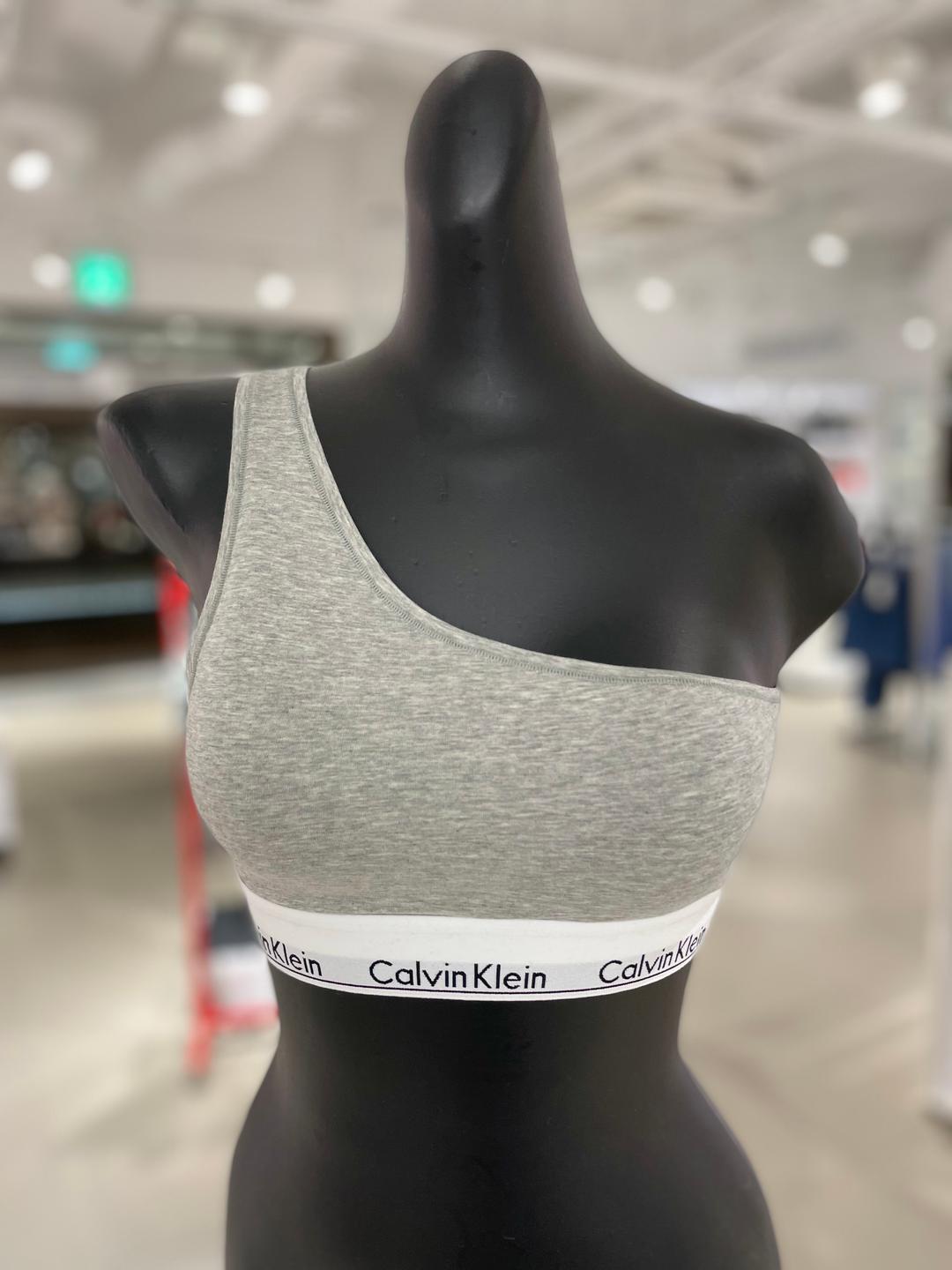 CK언더웨어 CK 여성 모던 코튼 원 사이드 스트랩 브라렛 QF7007AD-P7A