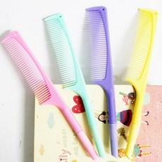 나성 꼬리빗 볼펜 특이한 검은색심