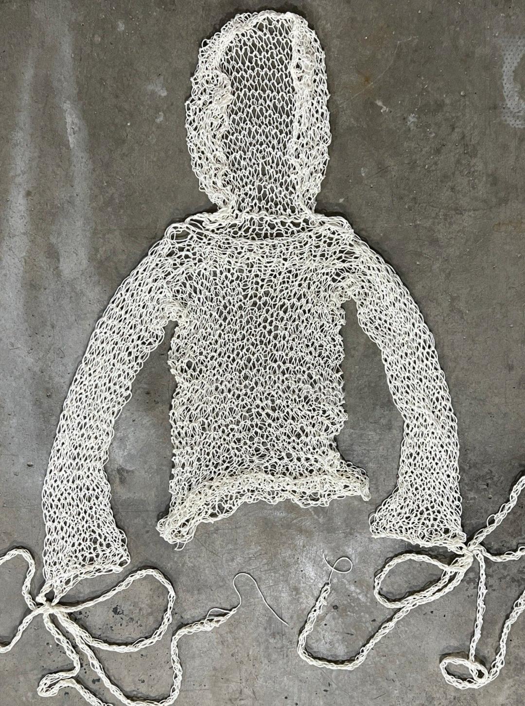 Knit Hoodie - XS/S / Light grey