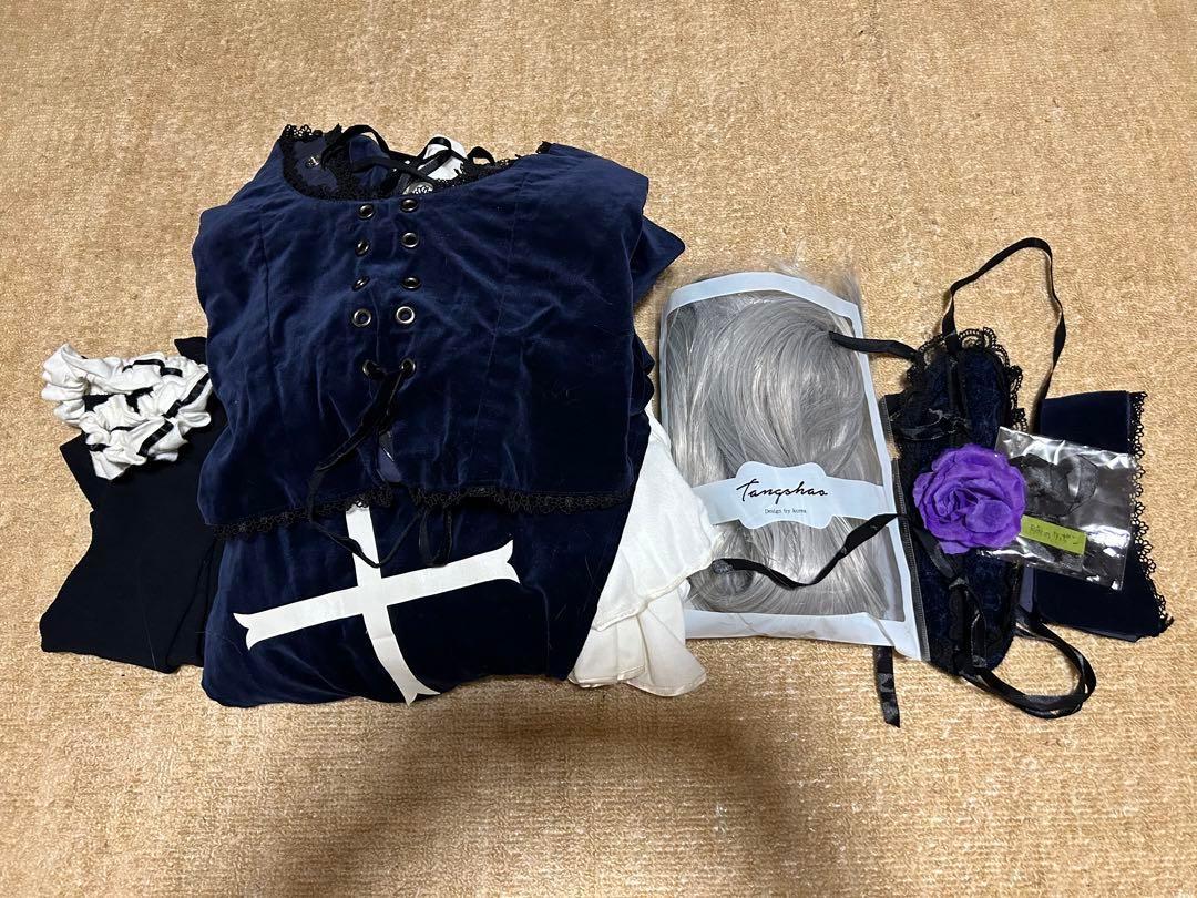 ローゼンメイデン 水銀燈 コスプレ衣装+ウィッグ