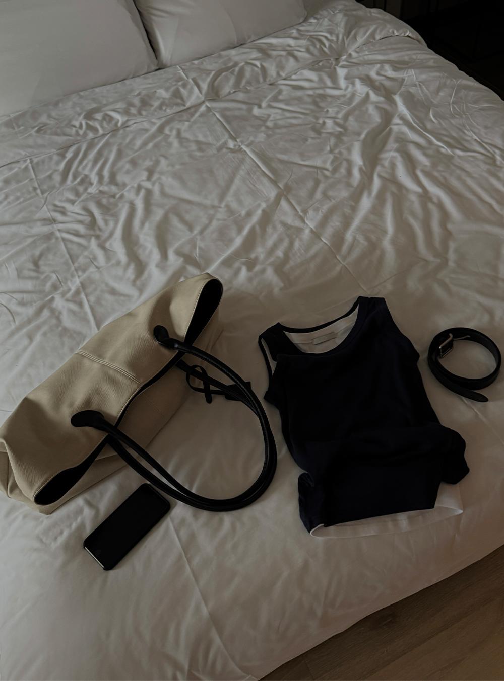 코튼숄더백(2color)