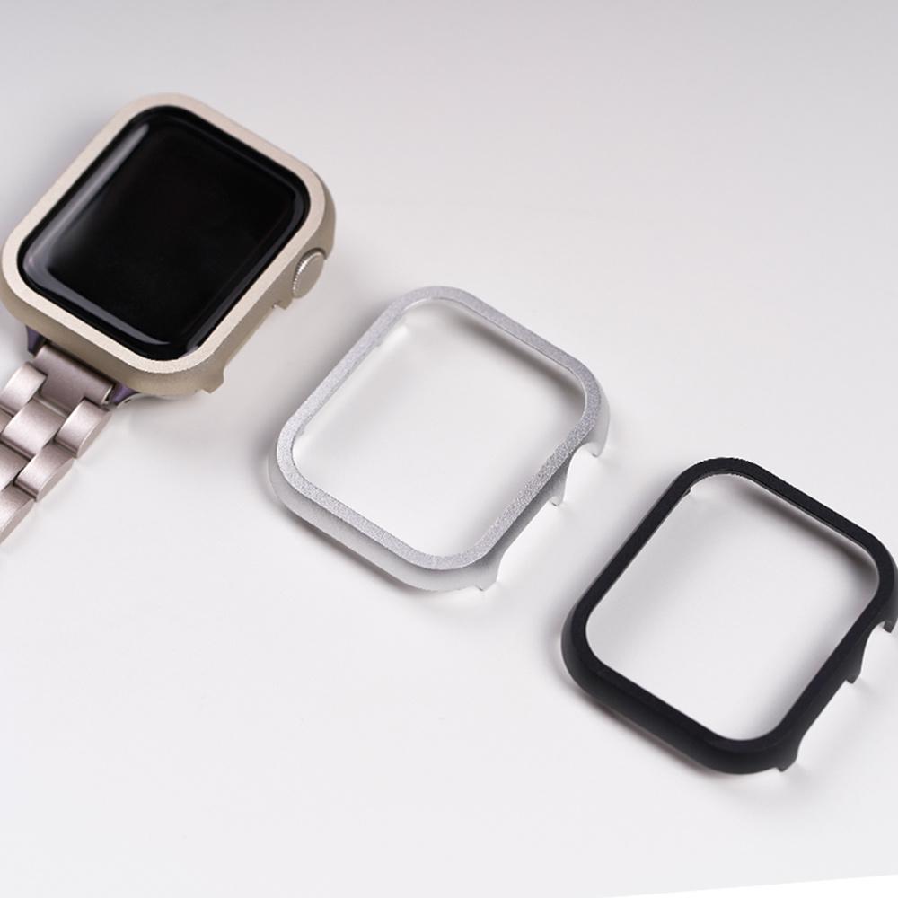 애플워치 울트라 8 7 6 5 4 SE 2 세대 38 40 41 44 45 49mm 메탈 프레임 하드 케이스