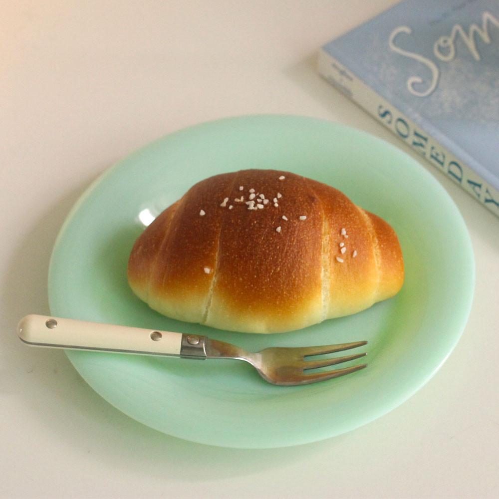 밀크팝 멜라민 원형 디저트 캠핑 플레이팅접시 예쁜그릇 민트S