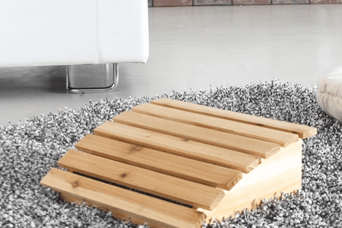 삼나무 원목 발받침대