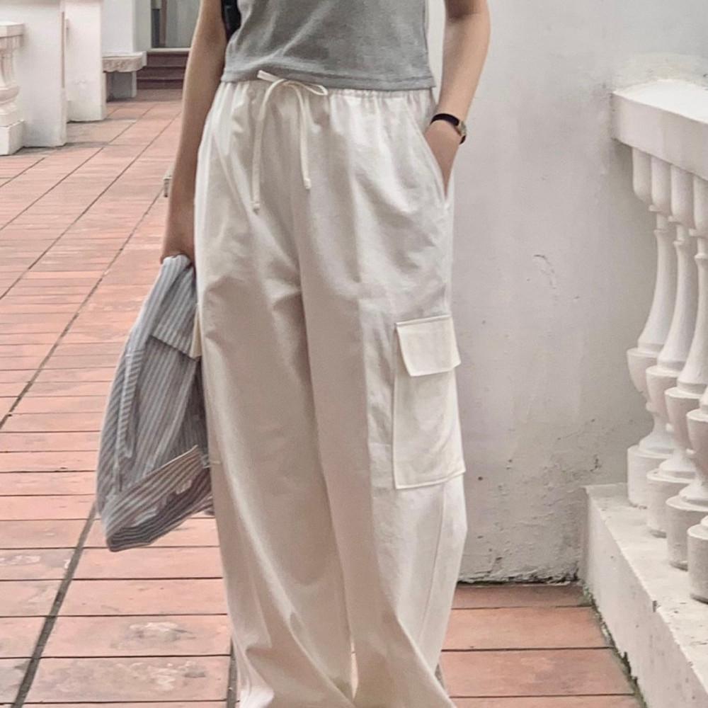 베르가못 카고 밴딩 팬츠 3col