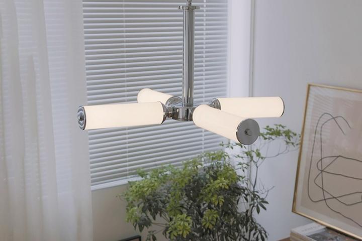 [해외] 크롬 미드센츄리 펜던트 천장 조명 인테리어 감성 무드등