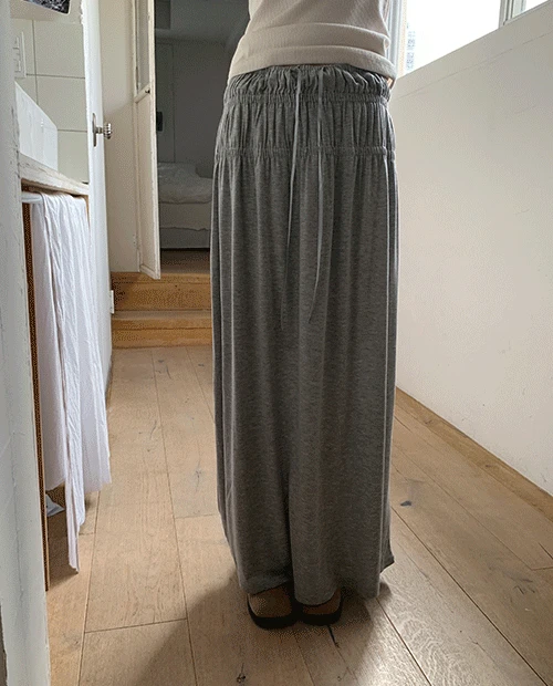 easy shirring skirt / 3color