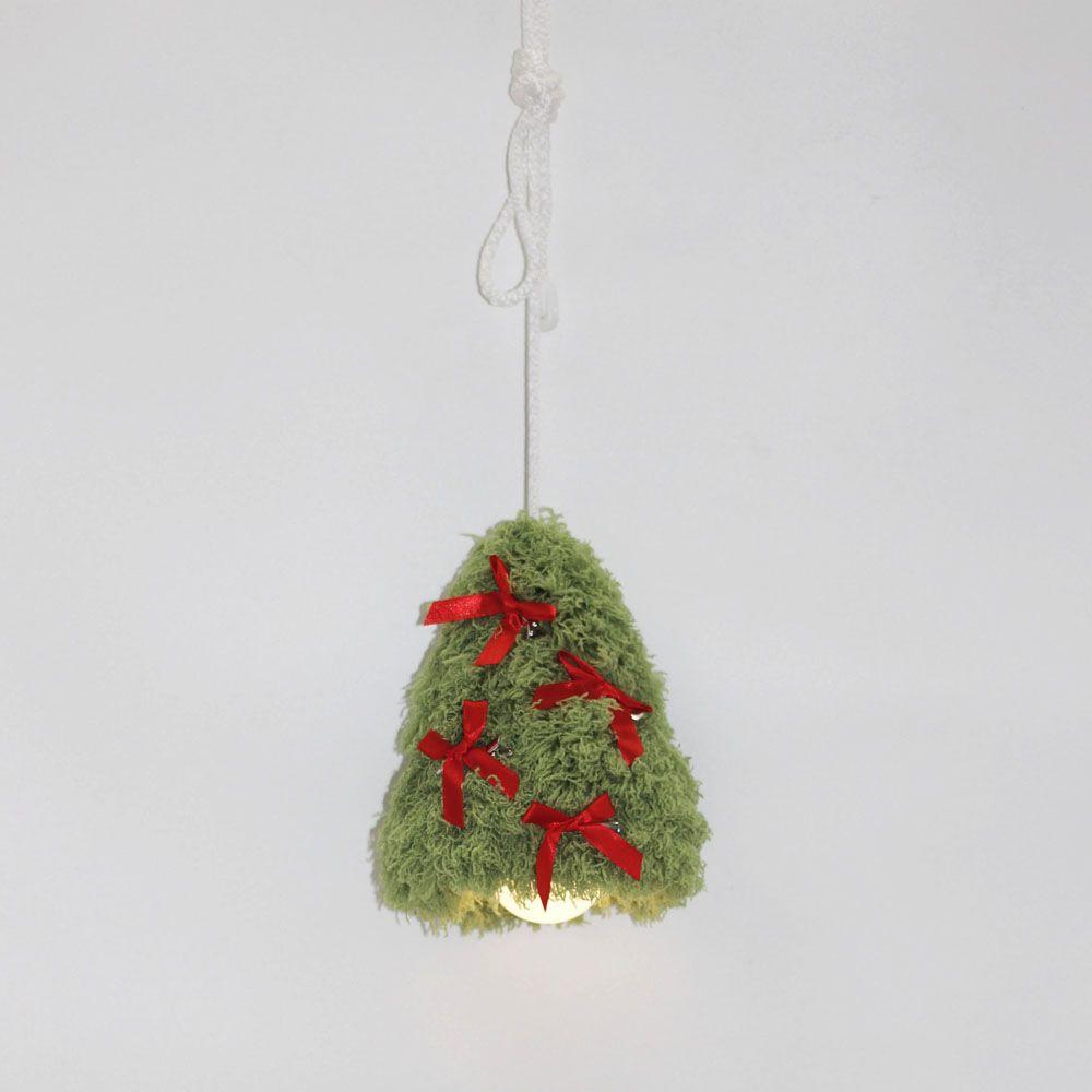 선물포장) 트리 퍼 램프 tree fur lamp - GREEN