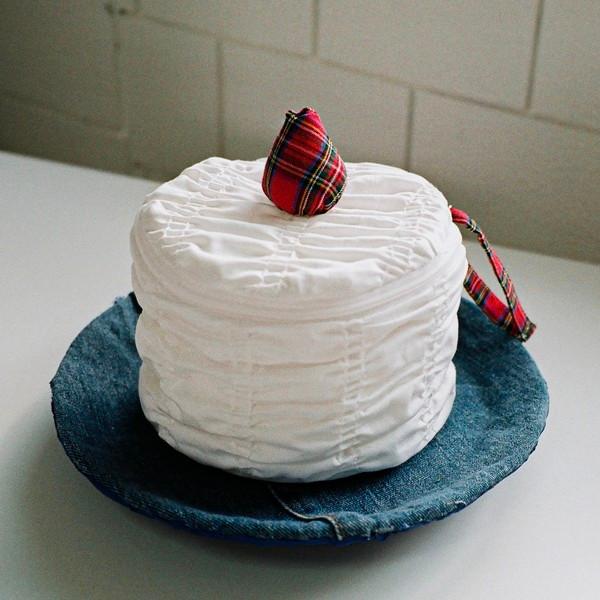 [Softy Cake Pouch] White Round Cake