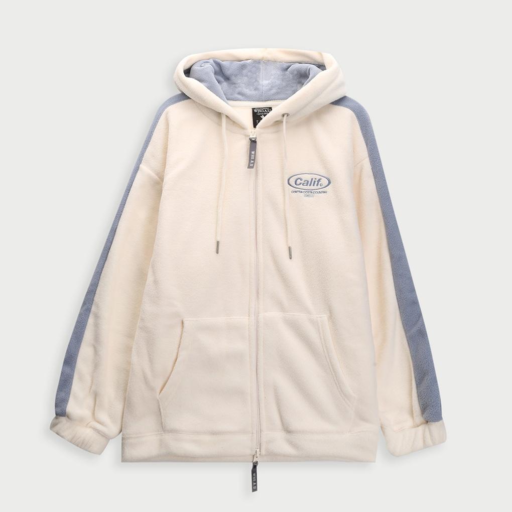 [Yellow / M]배색 세상따뜻한 후드집업[W] / WHMZBBT53U