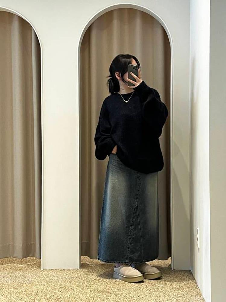 빅사이즈) ~120보카시 루즈핏 모헤어 니트