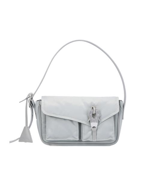 Raven Oblique Mini Bag / Silver