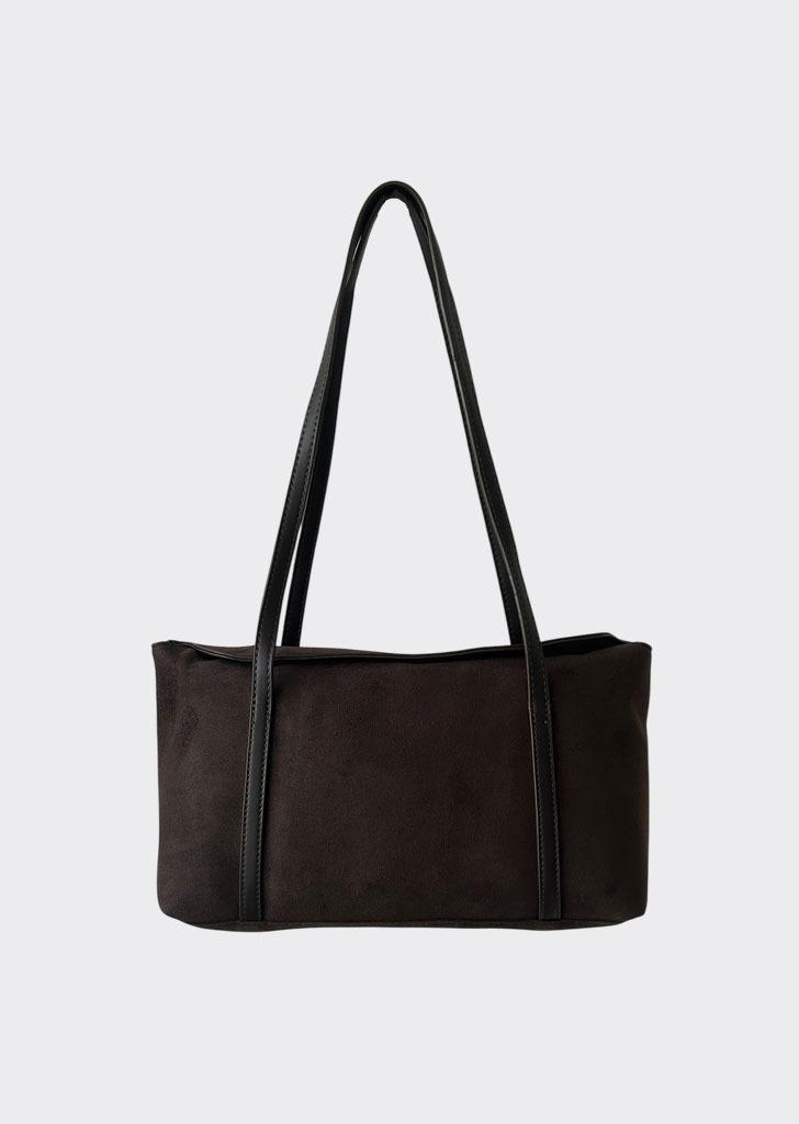 VERONI SHOULDER BAG - BROWN SUEDE