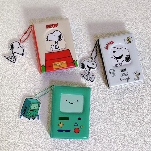 [정품] 스누피 핀과 제이크의 어드벤처 타임 비모 키링 포카 바인더 콜렉트북 포토카드 앨범