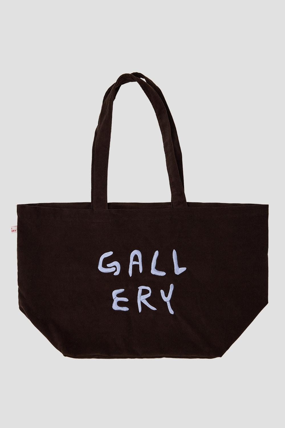 Gallery Logo Corduroy Bag - Brown