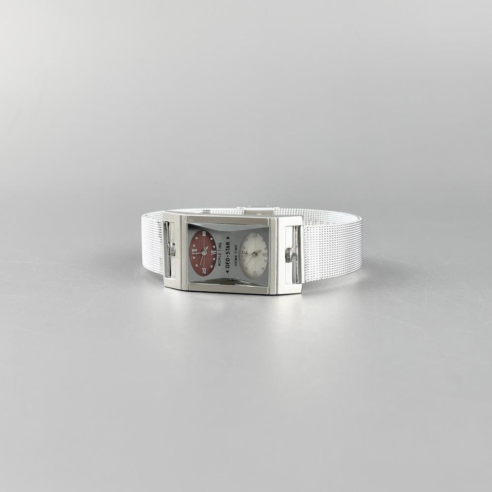 Two dial watch - matte burgundy metal (1/16 예약 순차발송)
